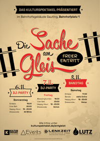 Die Sache am Gleis Poster
